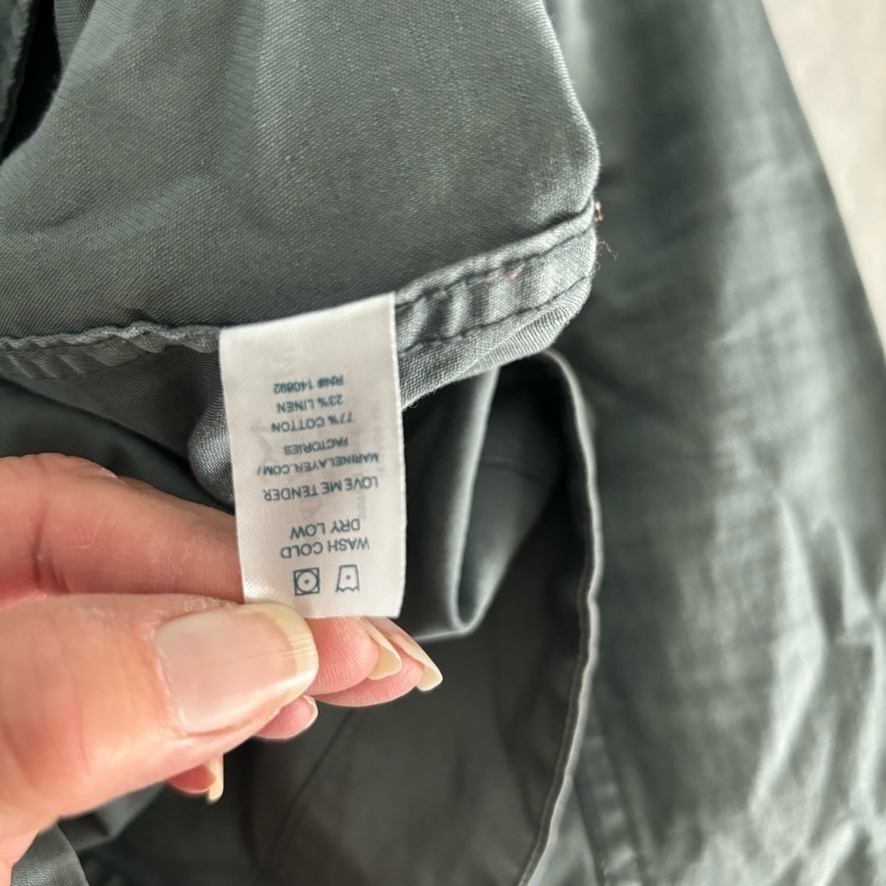 Marine Layer | Cotton Linen‎ Blend Charlotte Utility Jacket size XS - Picture 6 of 8